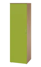 LE TR - 525 skříň léková s trezorem, levá, korpus dub bardolino, dvířka jarní zeleň